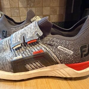 FootJoy HyperFlex Gray and Red Golf Shoes size 11 1/2